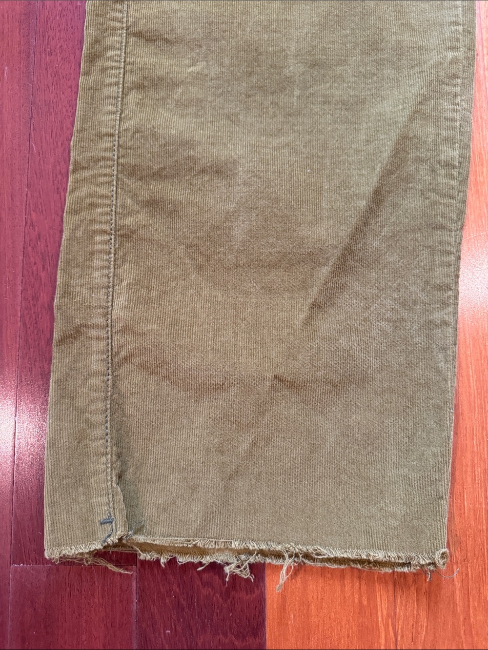 BDG Urban Outfitters | Olive Green Corduroy Wide-Leg Cropped Pants NWOT - Picture 5 of 10